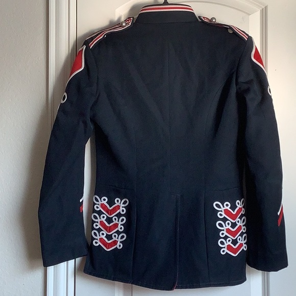 EUC Vintage 1960 Fruhauf Cardinal Red & Black Marching Band Uniform Jacket - Picture 4 of 11